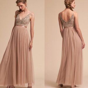 BHLDN Anthropologie Avery Dress in Blush